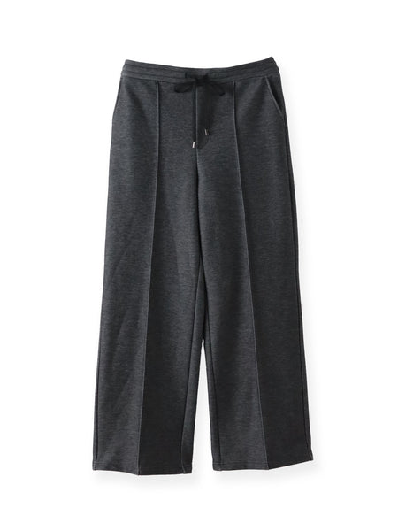 【WEB限定/大きいサイズ】”楽暖”裏起毛ワイドパンツ≪洗濯機で洗える≫