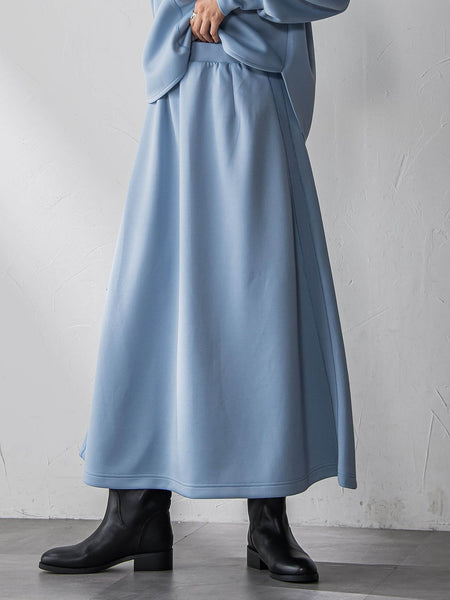 軽量ボンディングスカートセットアップ≪洗濯機で洗える≫