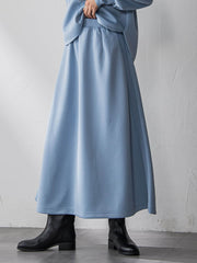 軽量ボンディングスカートセットアップ≪洗濯機で洗える≫