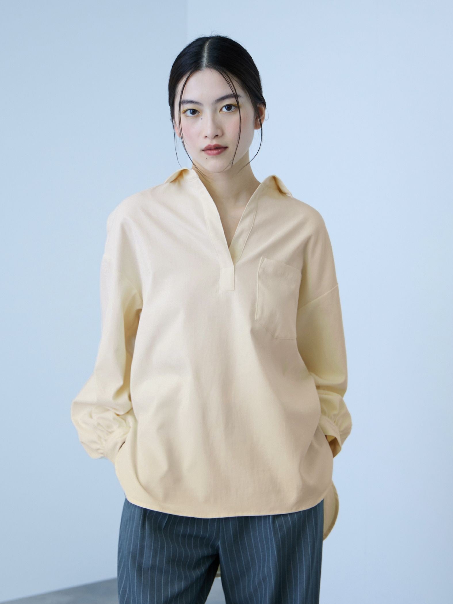 ポケットスキッパーシャツ