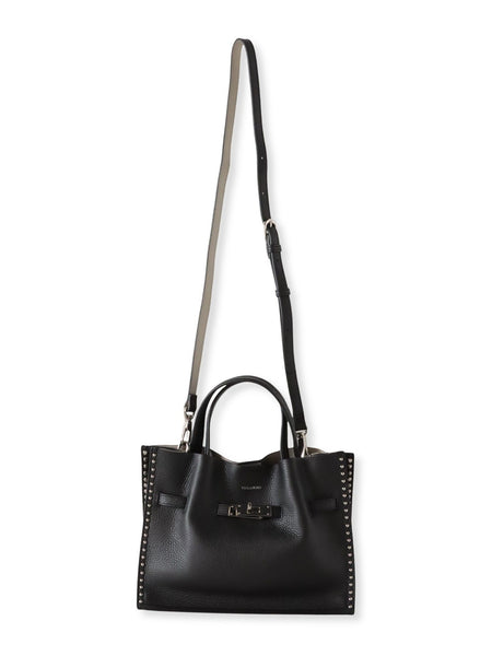 【VIOLAd'ORO】スタッズ付きWフェイスレザートートバッグ