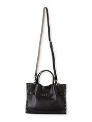 【VIOLAd'ORO】スタッズ付きWフェイスレザートートバッグ