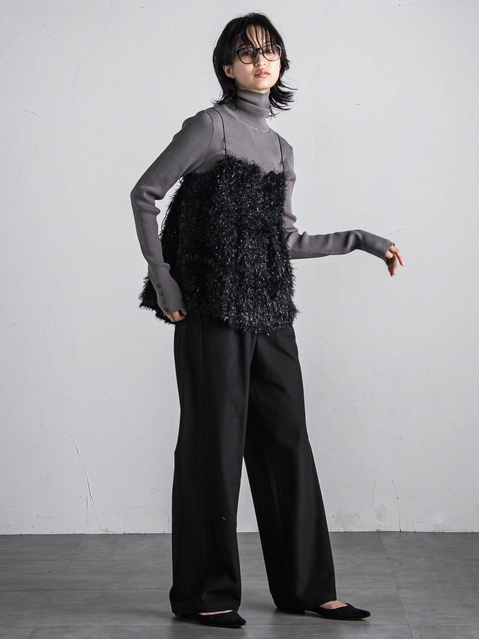 フィルムフェザーキャミブラウス≪手洗い可能≫