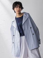 撥水オーバーミドルトレンチコート≪手洗い可能≫