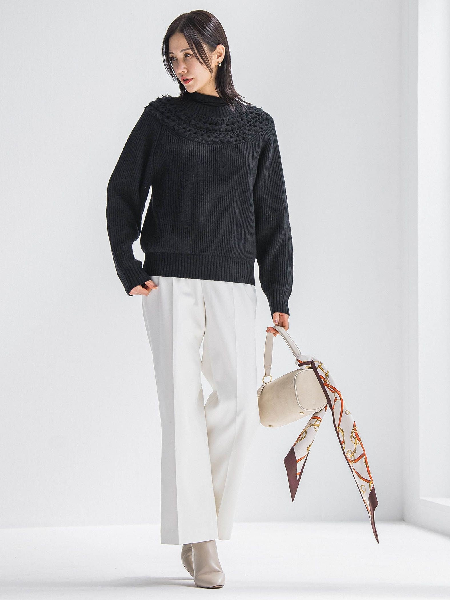 カシミヤシルクシアーラメタートル≪WEB限定カラー/手洗い可能≫