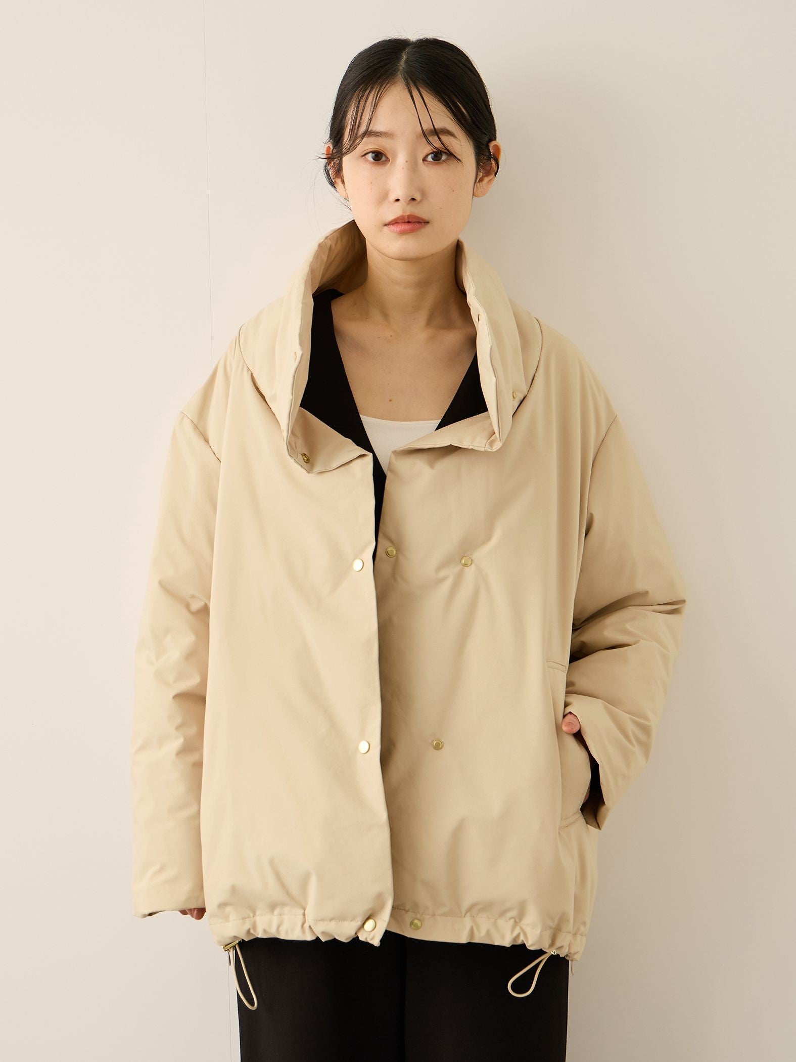 ステッチレスファイバーダウンジャケット