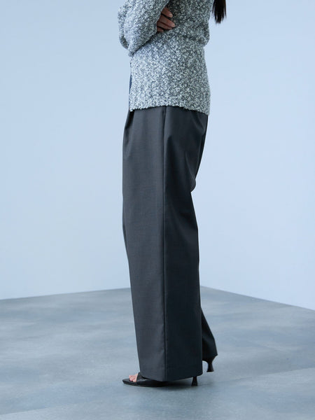 サイドポケットワイドタックパンツ