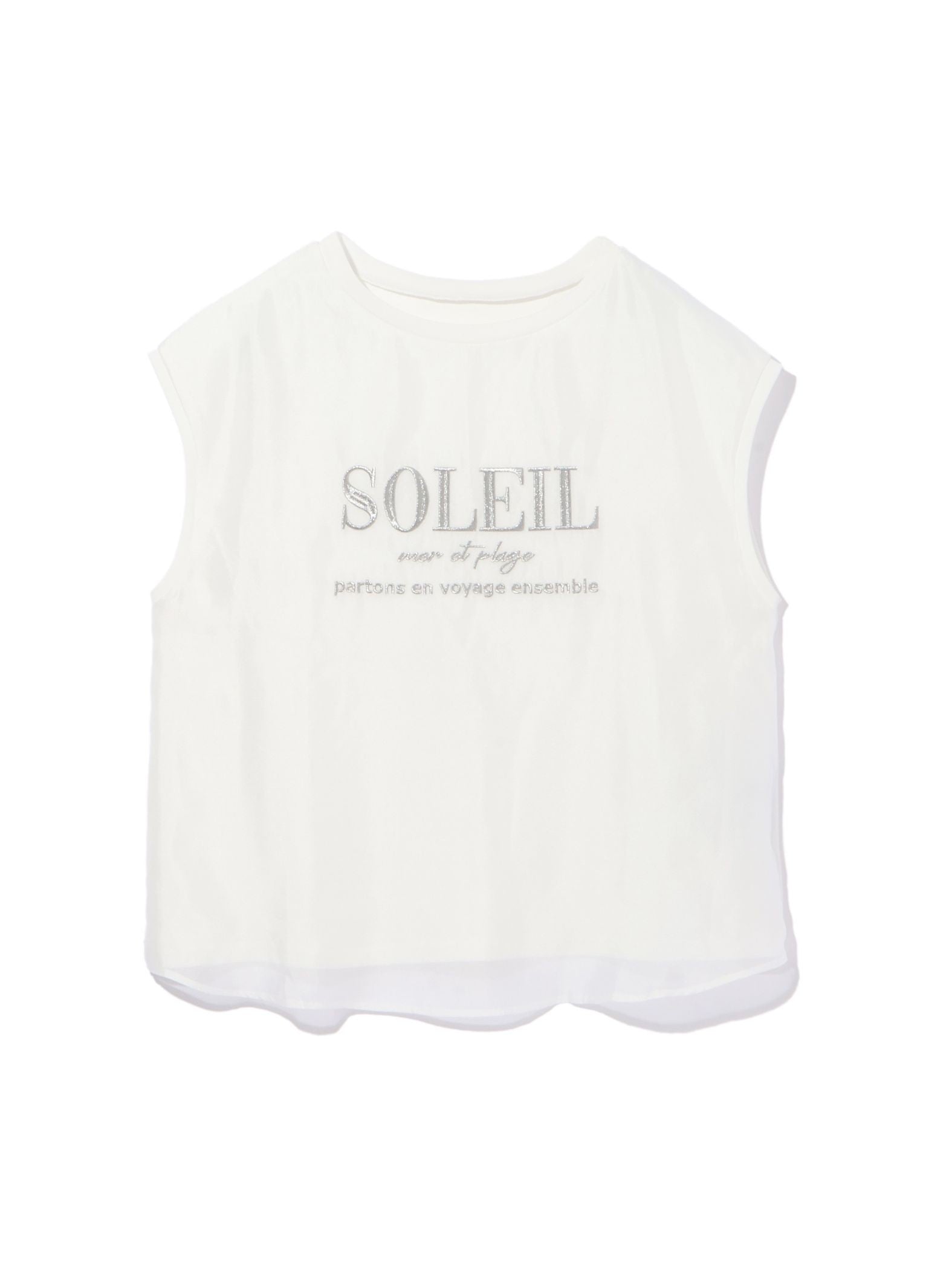 チュールドッキングシシュウTシャツ≪手洗い可能≫