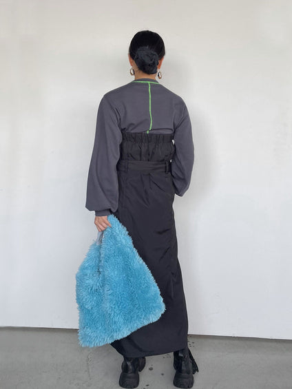 【ENIM BY VICKY】2wayスリーブオーバークロップドトップス《手洗い可能》