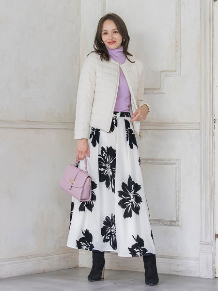 ビッグフラワーフロッキースカート