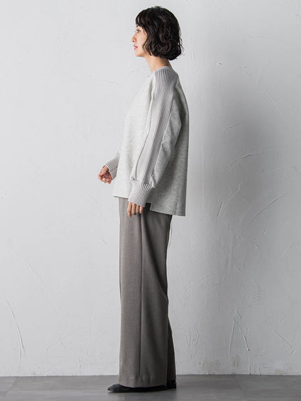 メルトンニットドッキングカットソー