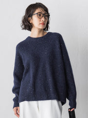 【大きいサイズ】モヘヤスパンコールニット