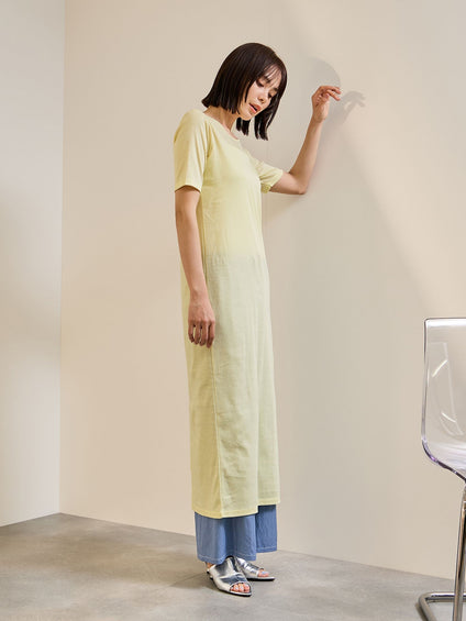 《予約》【着るUVケア】フライスワンピース