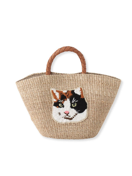 【VIOLAd'ORO】キャット刺繍かごバック