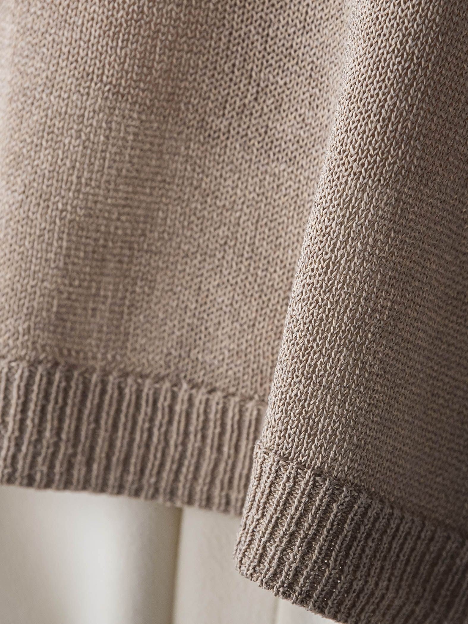 ペーパーブレンドルーズニットプルオーバー