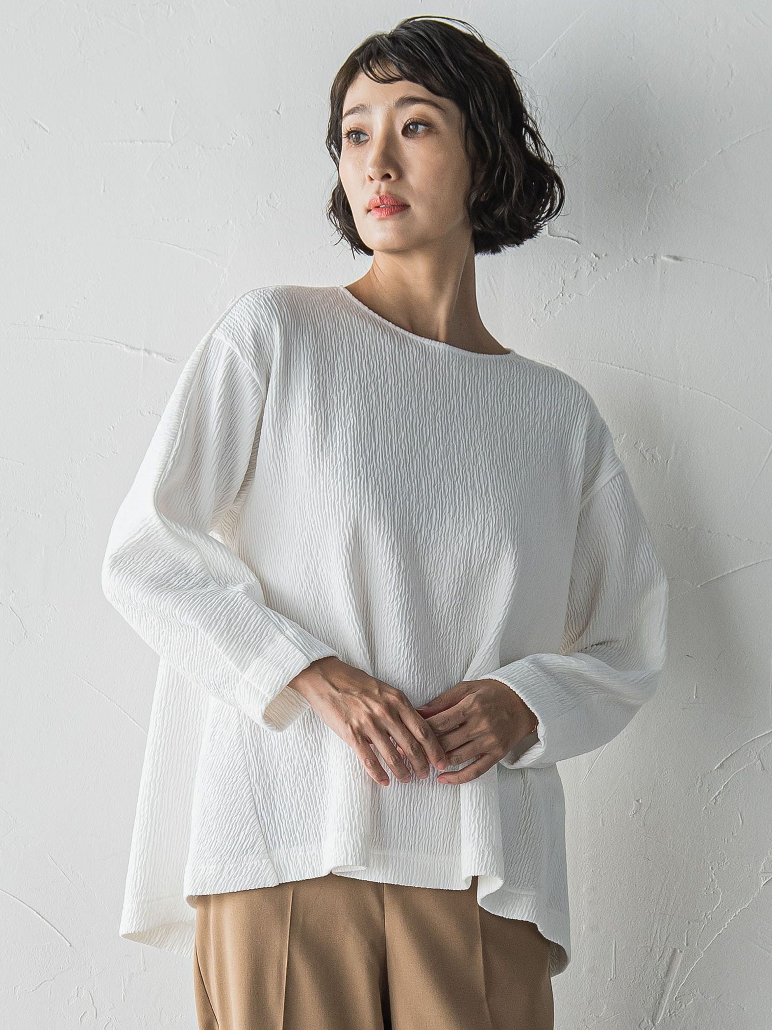 つぶつぶジョーゼットカットソー