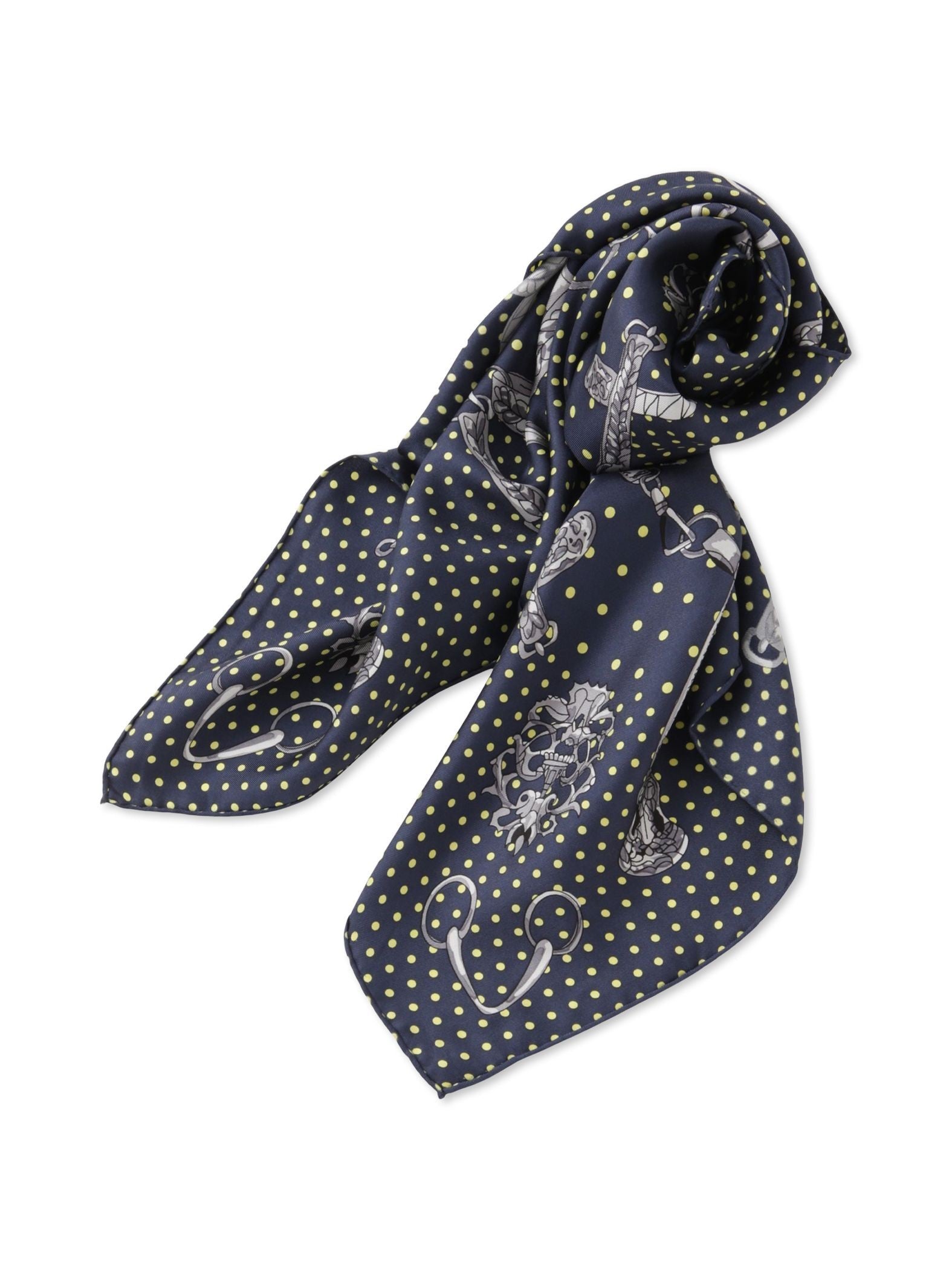 【WEB限定】【manipuri】＜シルクスカーフ88＞ ドットビット