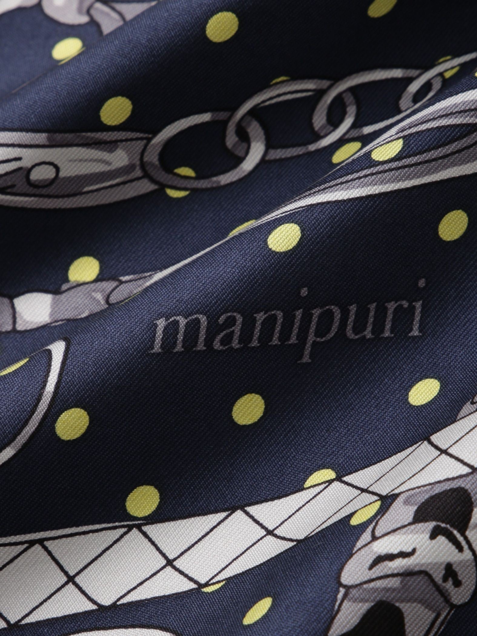 【WEB限定】【manipuri】＜シルクスカーフ88＞ ドットビット