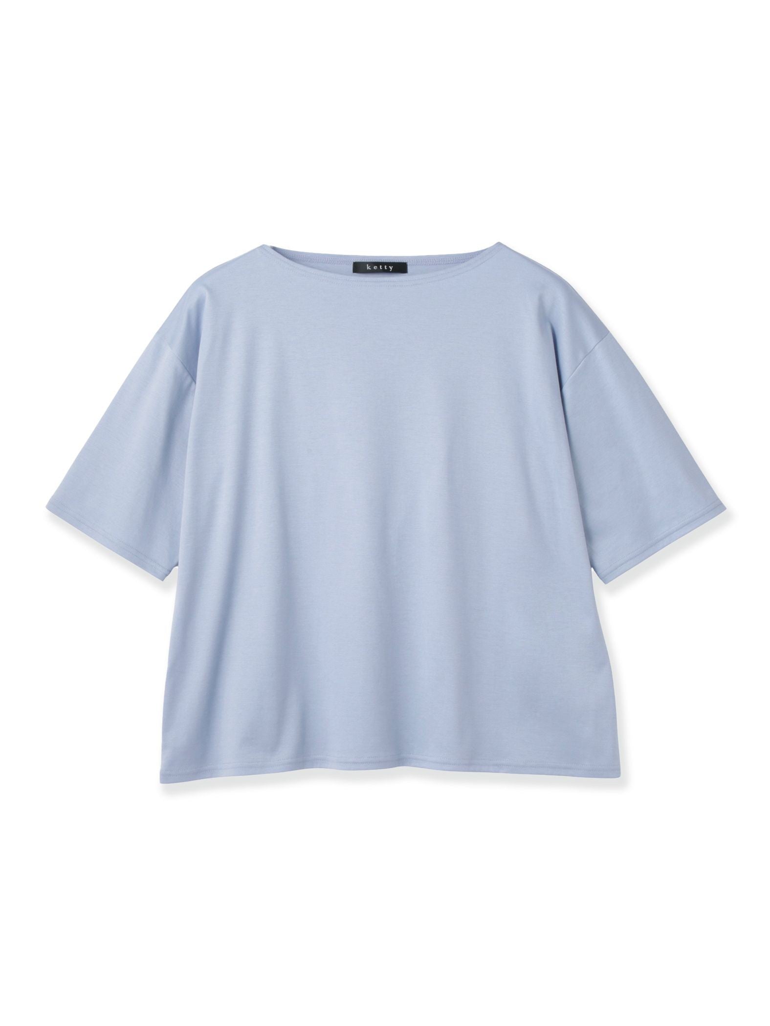 《予約》【連休。涼。軽やかに。】ボートネックT《汗じみ軽減 / 接触冷感》