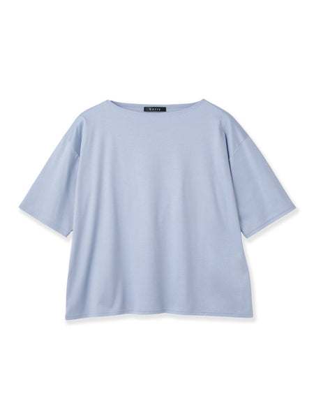 《予約》【連休。涼。軽やかに。】ボートネックT《汗じみ軽減 / 接触冷感》