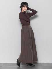 リブタートルニットプルオーバー≪手洗い可能≫