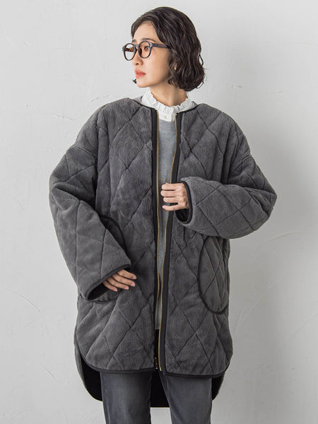 【WEB限定】”まるで毛布”どちらも主役リバーシブルアウター