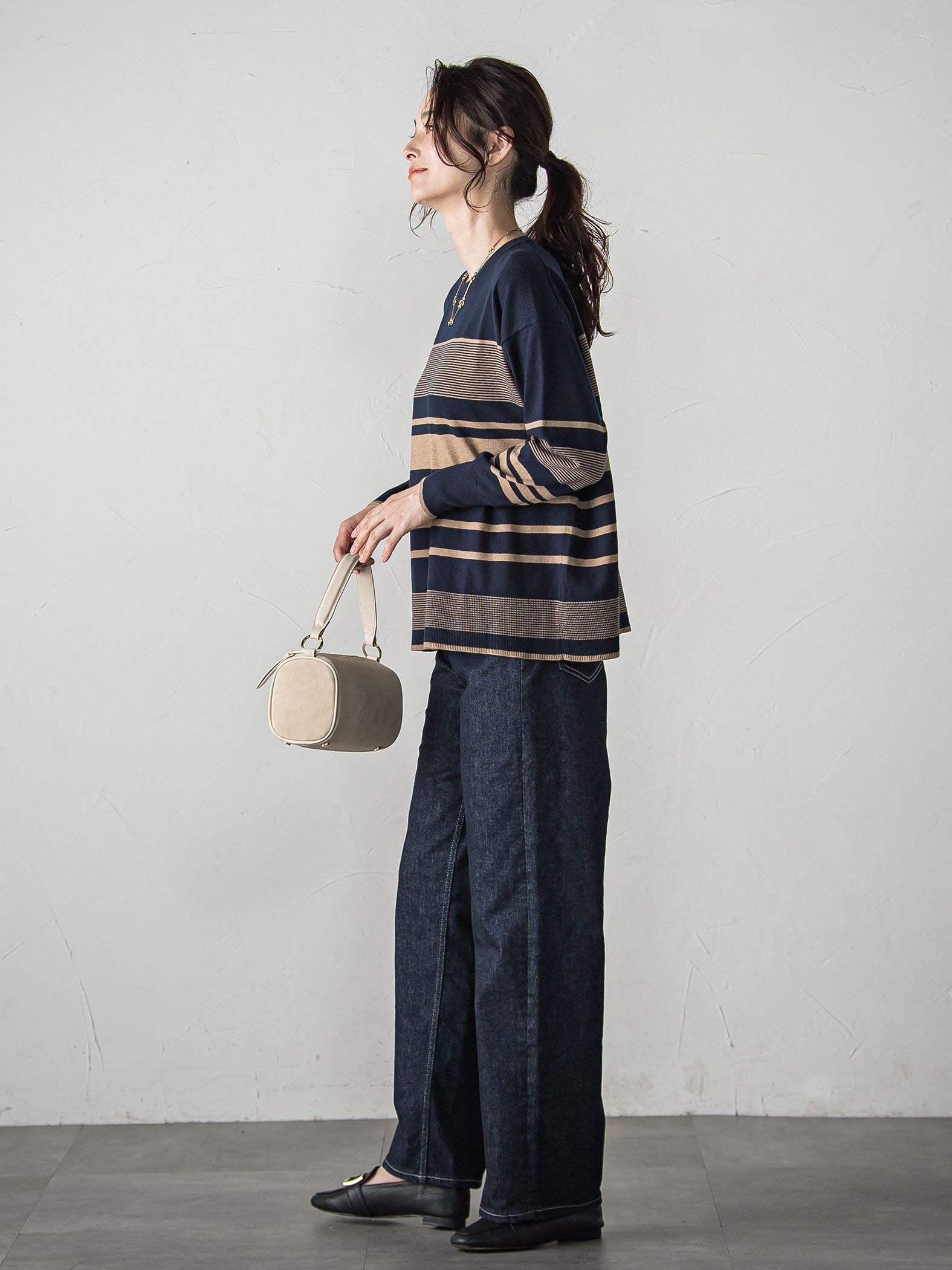 【WEB限定】ランダムボーダーニット≪11号あり/洗える≫