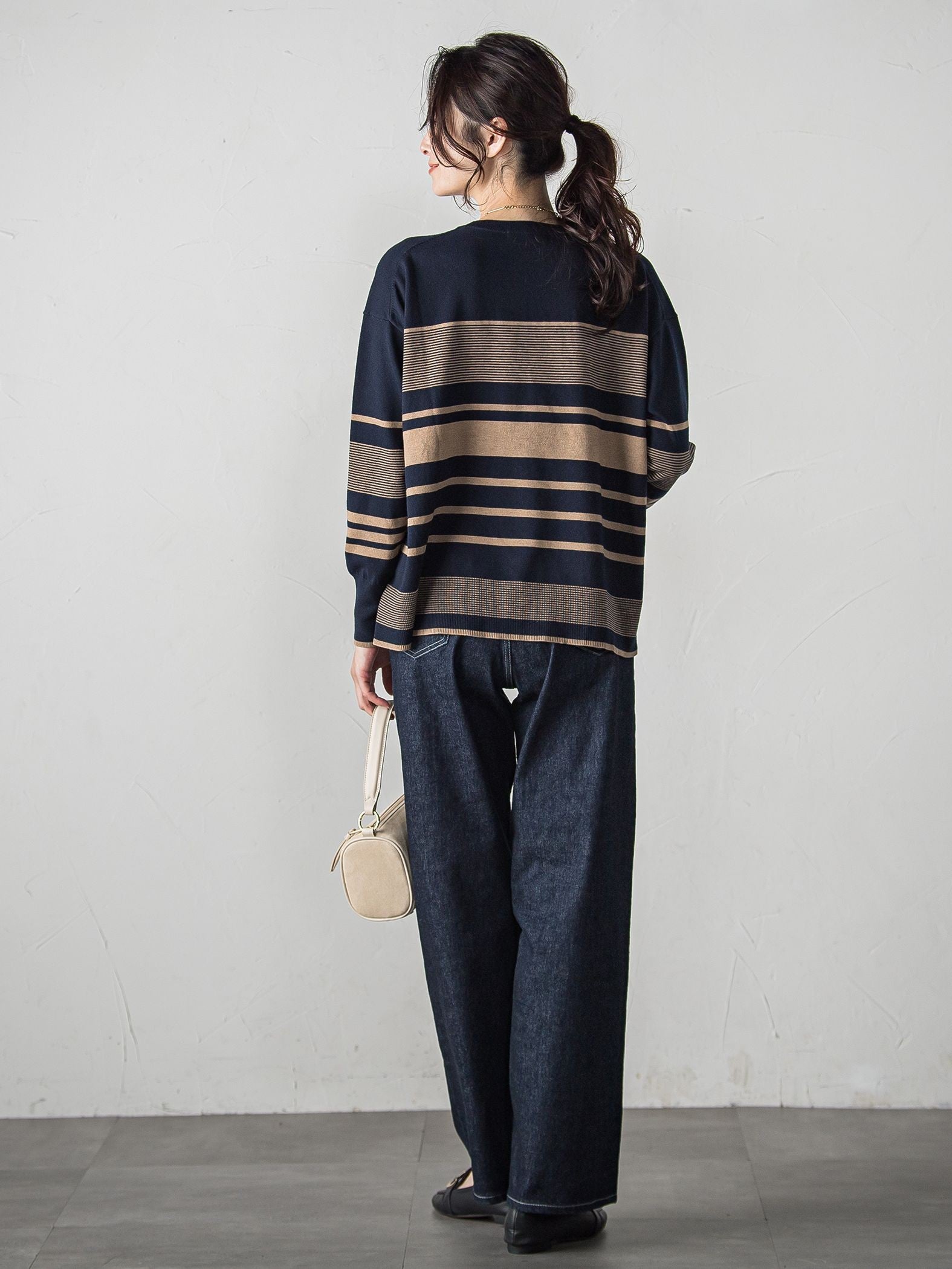 【WEB限定】ランダムボーダーニット≪11号あり/洗える≫