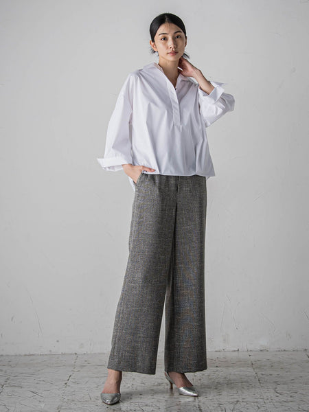 ノンウールツィードパンツ≪洗濯機で洗える/セットアップ対応≫