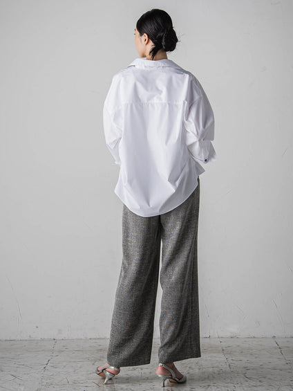 ノンウールツィードパンツ≪洗濯機で洗える/セットアップ対応≫