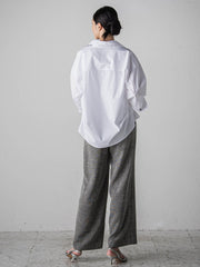 ノンウールツィードパンツ≪洗濯機で洗える/セットアップ対応≫