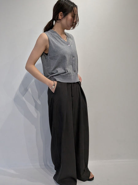 【2piece】sheer layerd vest