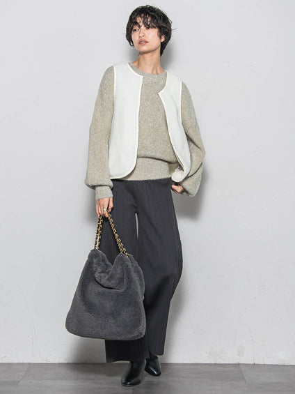 【WEB限定】ラメフェザーニット≪手洗い可能≫