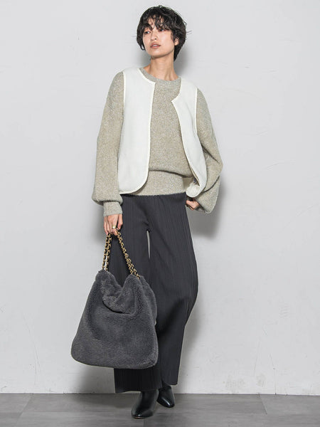 【WEB限定】ラメフェザーニット≪手洗い可能≫