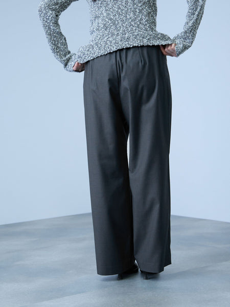 サイドポケットワイドタックパンツ