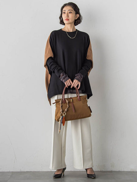 【VIOLAd'ORO】ターンロック付きナイロントートバッグ