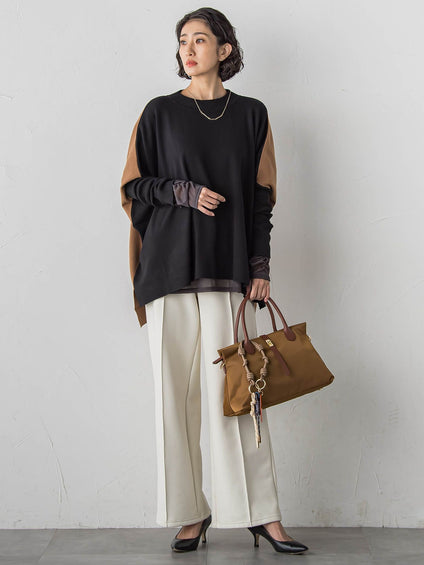 【VIOLAd'ORO】ターンロック付きナイロントートバッグ