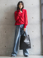2WAYウエストペインターデニムパンツ≪洗濯機で洗える≫