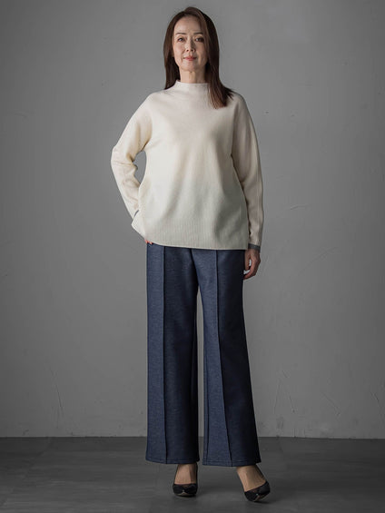 【大きいサイズ】配色CHESSニット