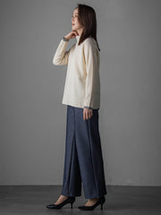 【大きいサイズ】配色CHESSニット