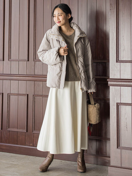 両面起毛ストレッチスカート≪洗濯機で洗える≫