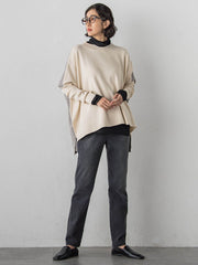 【大きいサイズ】シアー切り替えカットソー