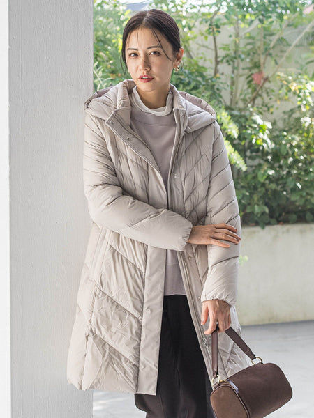 トロスマン　LAUTREAMONT グレー ロングコート サイズ40 ストレッチダウンロングコート | LAUTREAMONT（ロートレアモン