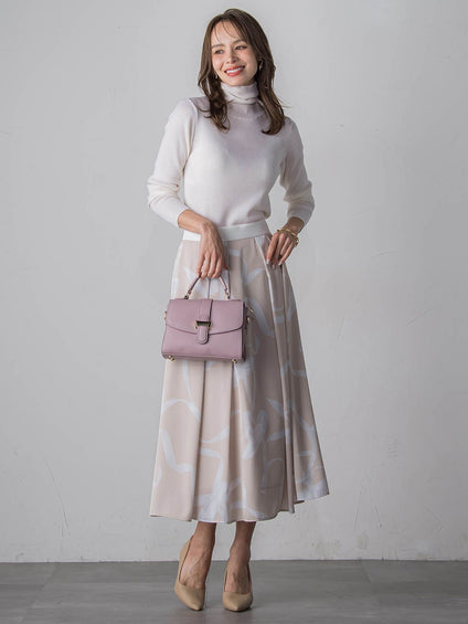 スパンコールリブタートルニット≪手洗い可能≫