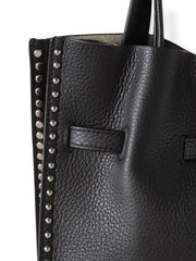 【VIOLAd'ORO】スタッズ付きWフェイスレザートートバッグ