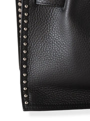 【VIOLAd'ORO】スタッズ付きWフェイスレザートートバッグ