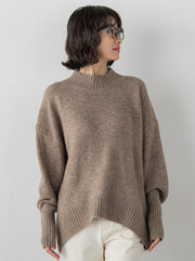 【WEB限定】”毎日頼れる”ゆったりモックネックニット