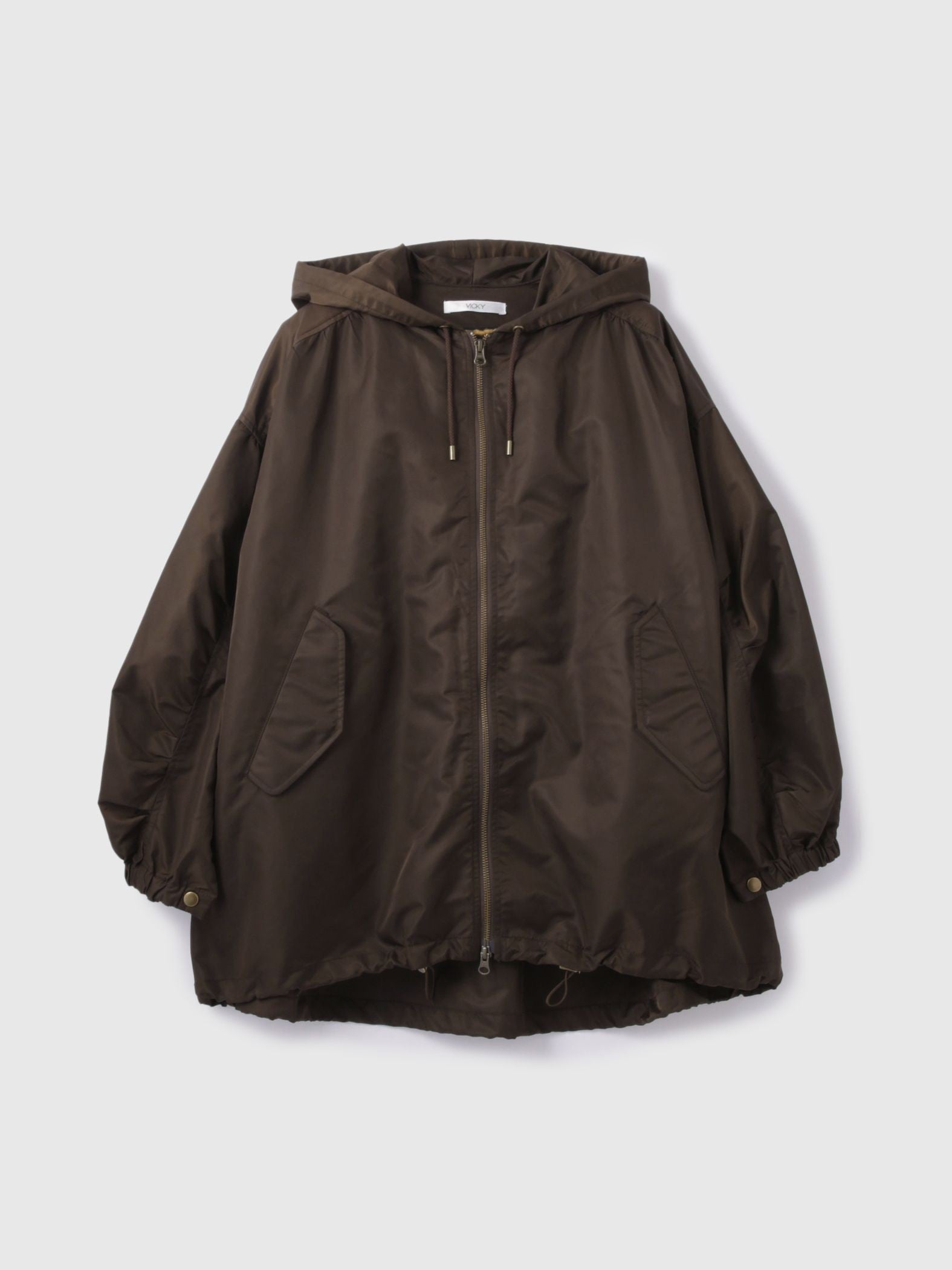 ボアライナー付きナイロンフーディブルゾン≪洗濯機で洗える≫