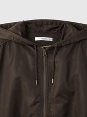 ボアライナー付きナイロンフーディブルゾン≪洗濯機で洗える≫