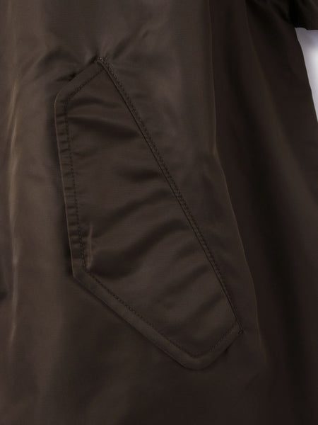 ボアライナー付きナイロンフーディブルゾン≪洗濯機で洗える≫